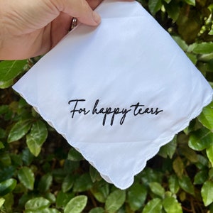 For Happy Tears Wedding Handkerchief