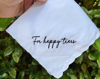 For Happy Tears Wedding Handkerchief