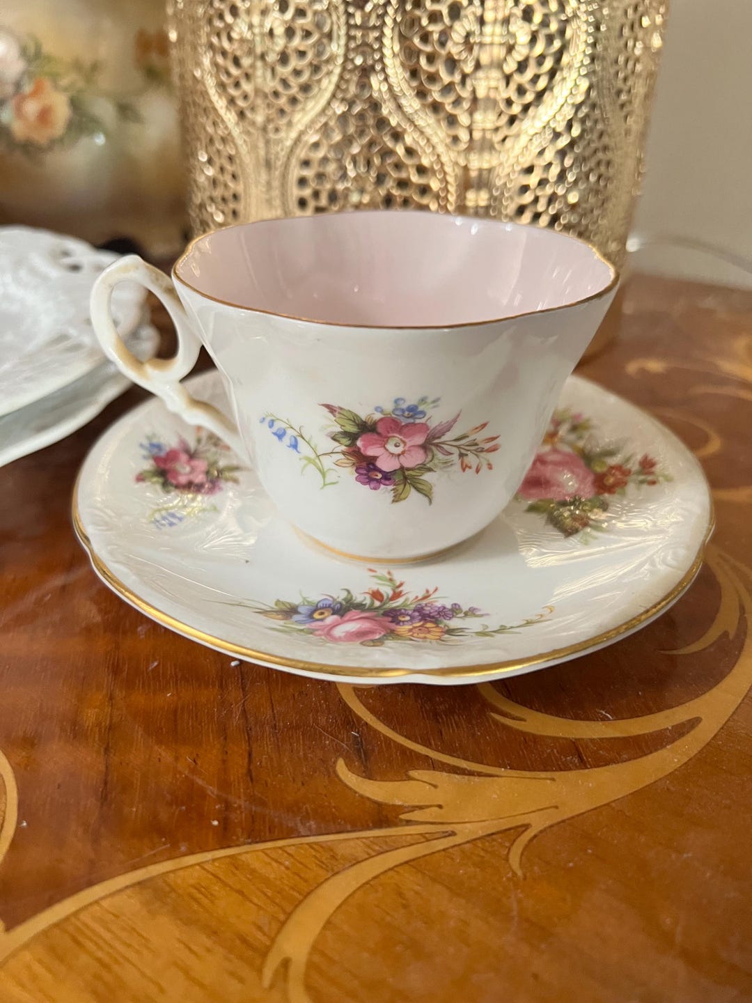 Vintage Foley Eb Fine Bone China Tea Cup and Saucer Set - Etsy