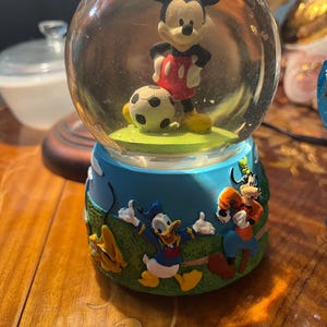 Mickey and Friends Soccer Snow Globe