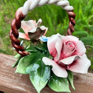 Capodimonte Flowers Basket - Etsy