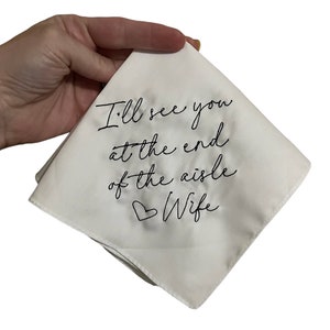 Groom Wedding Handkerchief Embroidered