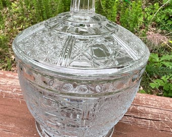 Vintage Glass Candy Jar