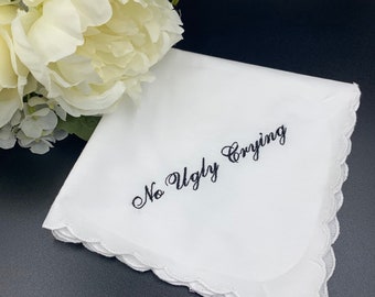 Set of 10 No Ugly Crying Handkerchiefs
