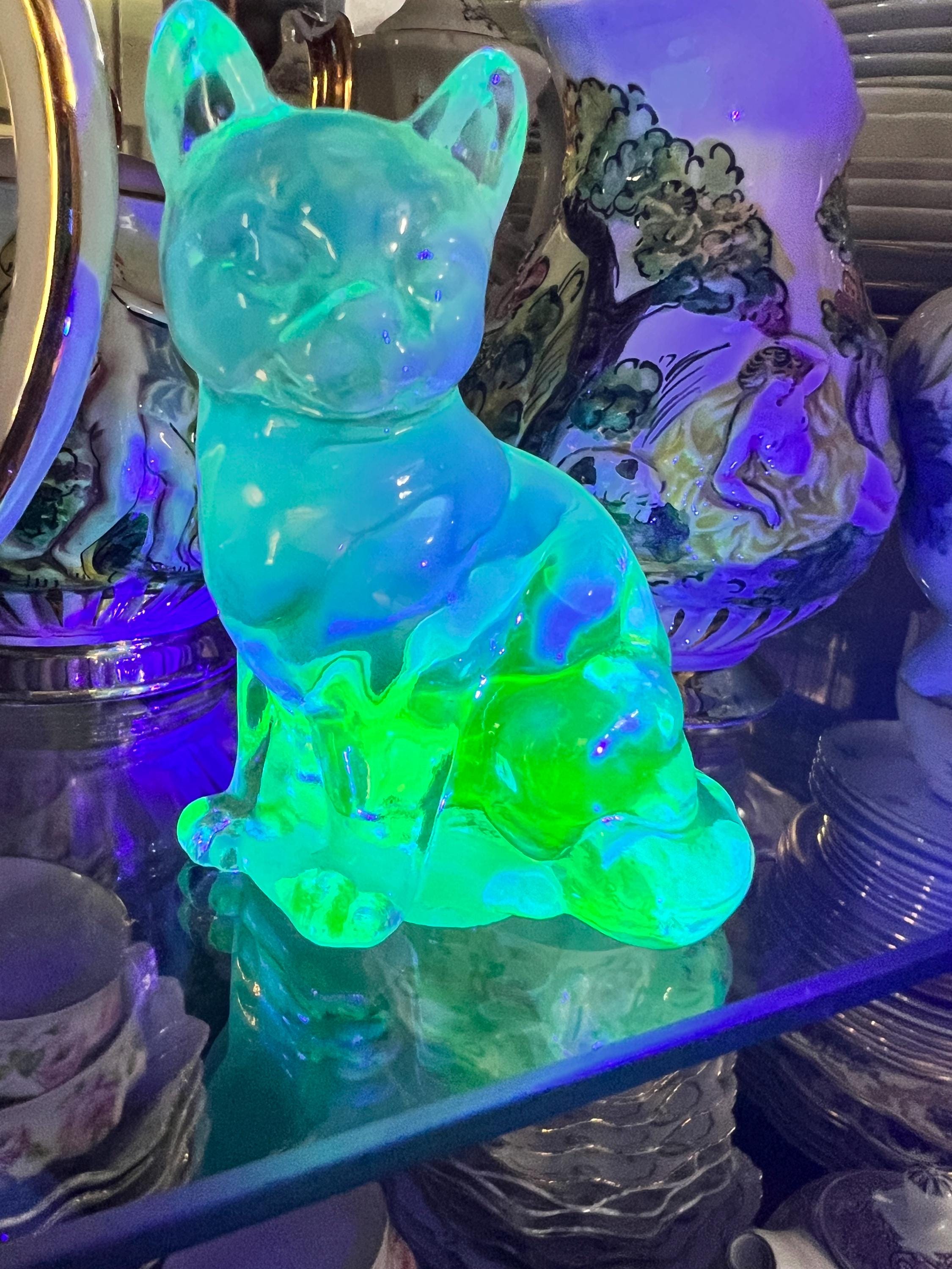 Fenton Glass Cat - Etsy