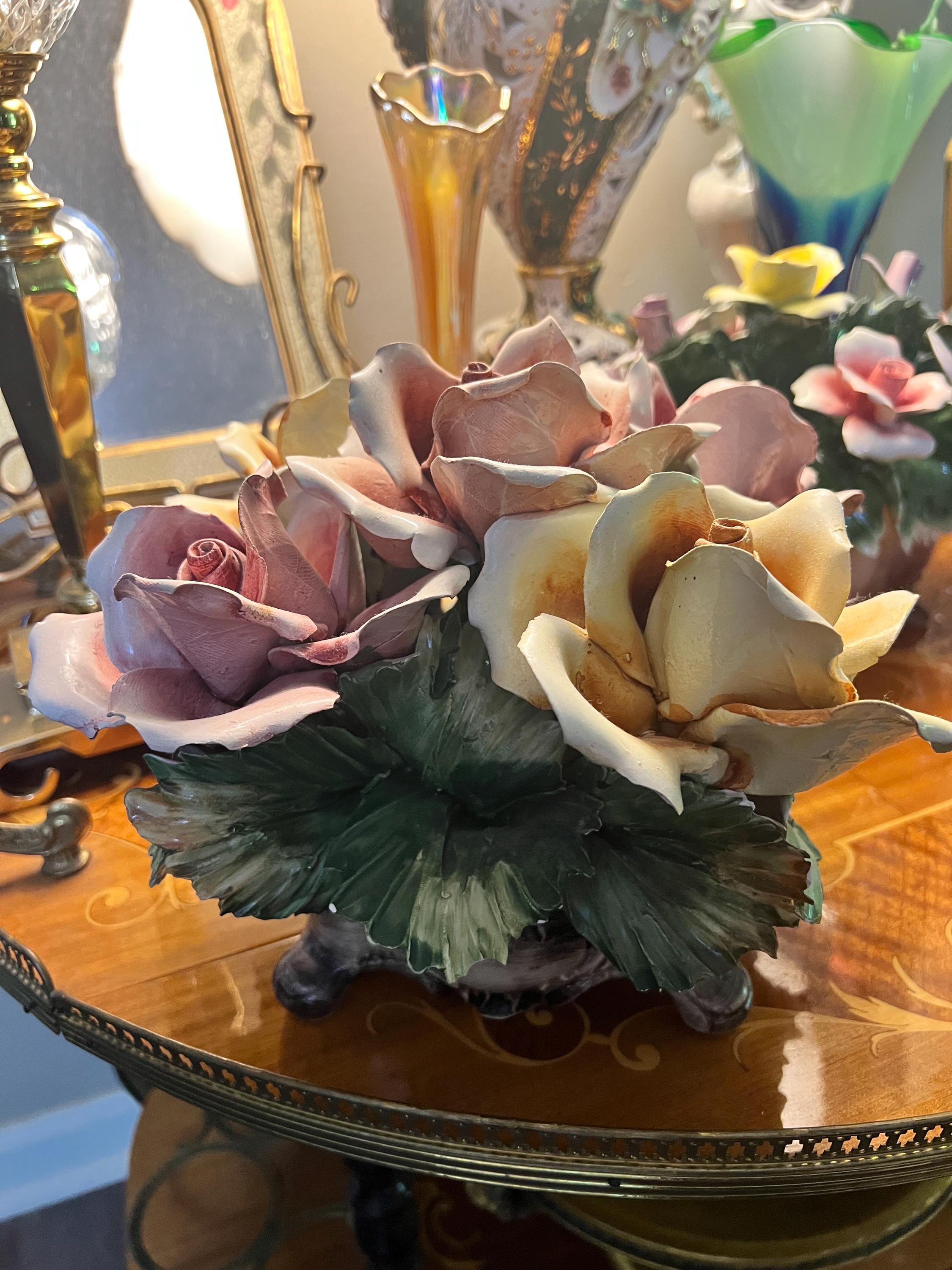 Large Capodimonte Flowers - Etsy