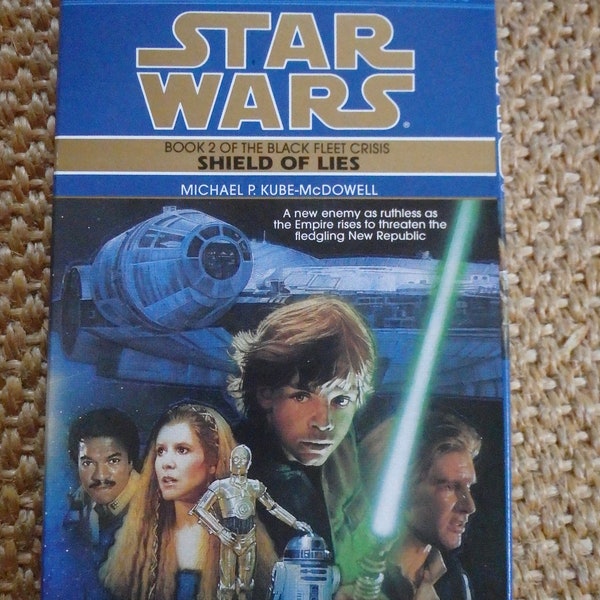 STAR WARS Shield of Lies (Book 2 of the Black Fleet Crisis) by Michael P. Kube-McDowell 2 audio cassettes