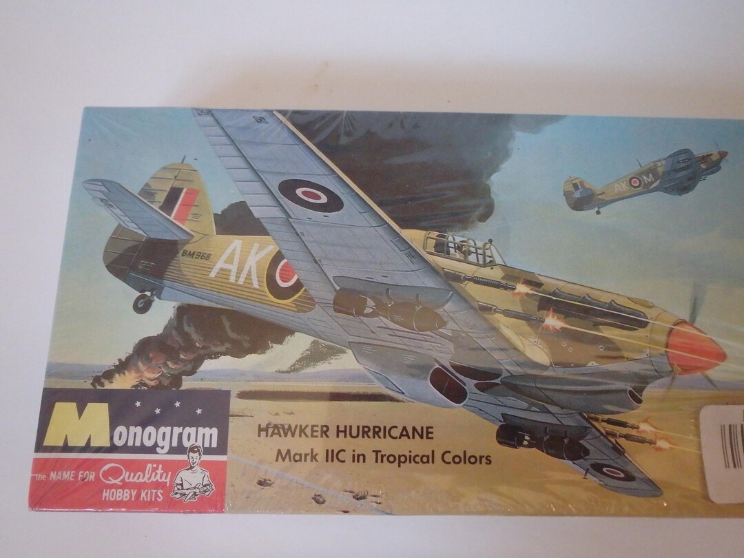 Rare Vintage Model Airplane Kit: Royal Air Force Hawker Hurricane World ...