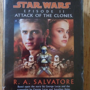 New! Vintage STAR WARS Episode II Attack of the Clones Abridged Cassette Version Three Cassettes 2002 Lucasfilm Random House Audio