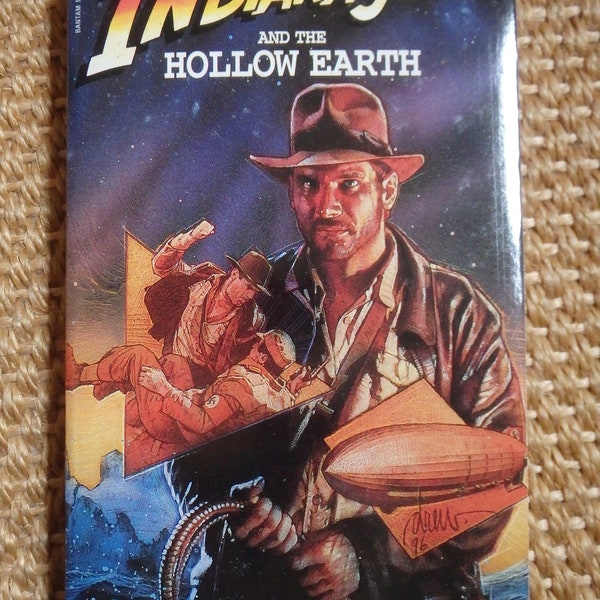 NEW Indiana Jones and the Hollow Earth by Max McCoy, A Bantom Book, March 1997 by Lucasfilm, unread copy, vintage novel