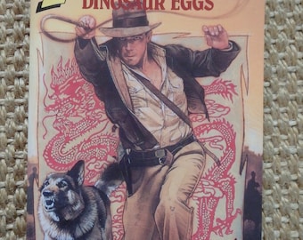 NEW! 1996 Indiana Jones and the Dinosaur Eggs book by Max McCoy