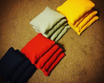 Custom Cornhole Bags shipped fast, Set of 8, 2 colors of your choice