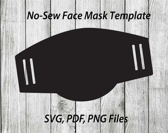 Face Mask Sew Svg Etsy