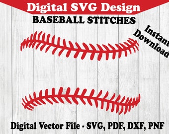Download Free Baseball Stitches Svg Etsy SVG Cut Files