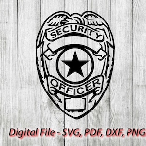 Security Officer Small Shield Badge