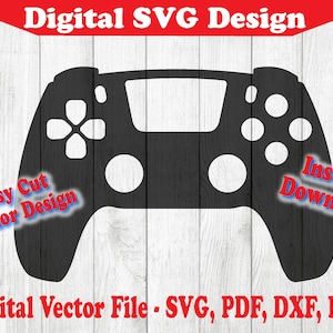 Sony DualSense Edge Controller (PS5) Skin CutFile Vector Template Full Wrap  SVG — VecRas