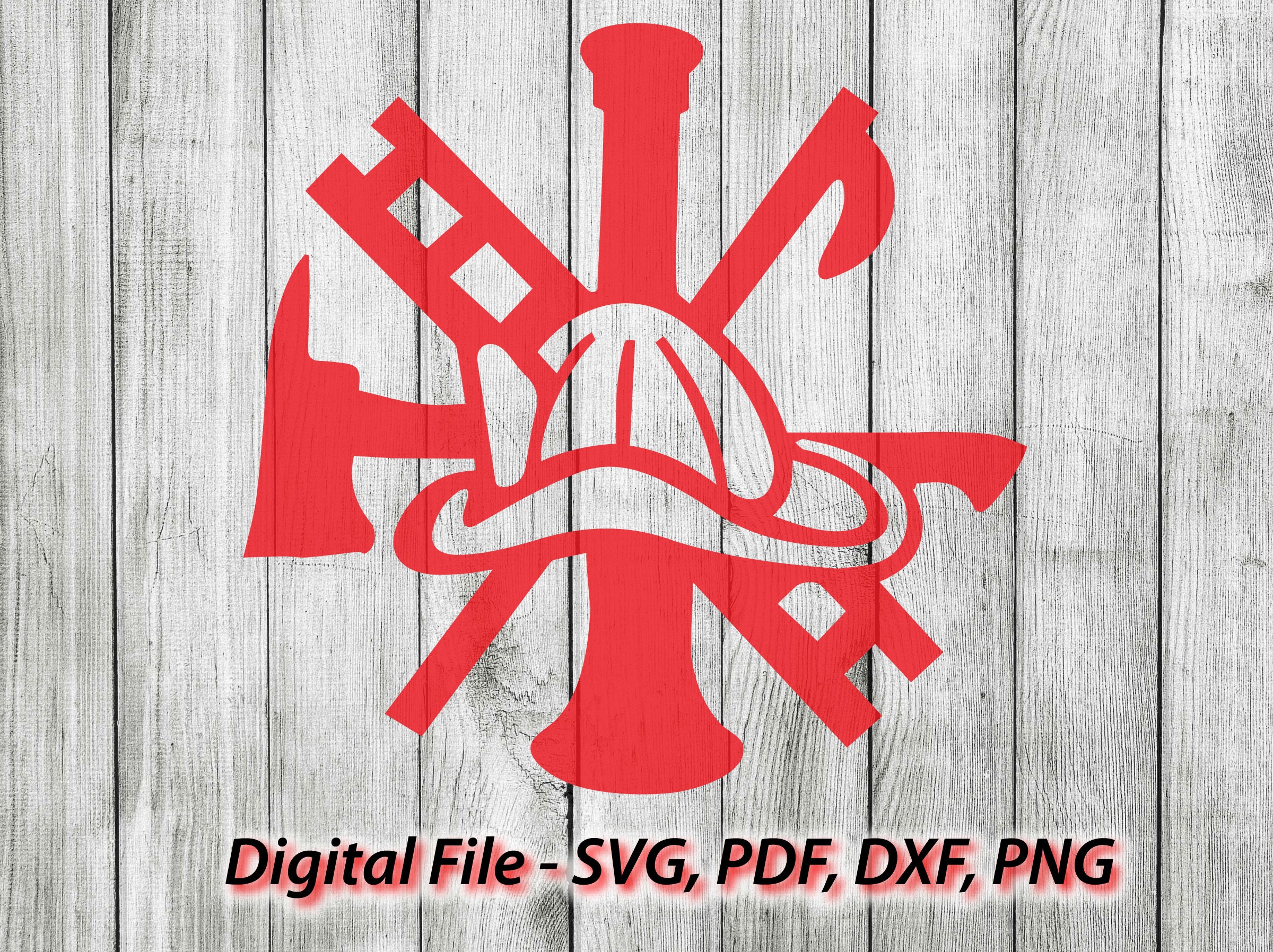 Fire department svg fire dept svg Axe Ladder Helmet | Etsy