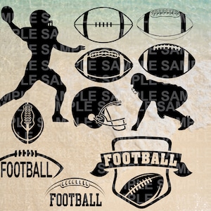 Voetbal Graphics Bundle - High School Designs Svg File - Svg Design - Clipart - Vector - Voor Cricut voor Silhouette - DXF - PNG - PDF