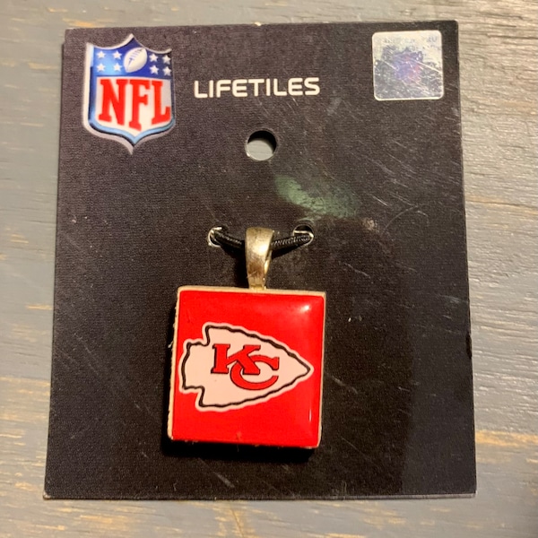 Kansas City Chiefs Lifetiles Charm Cube Licensed Craft for Jewelry