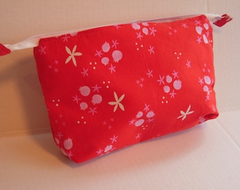 Cosmetic bag  Red starfish