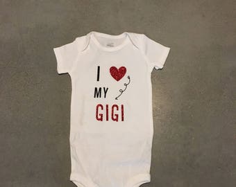 i love my gigi onesie