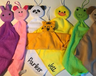 Personalized Animal Washcloth