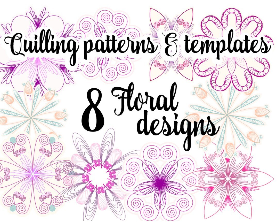 printable quilling patterns flowers