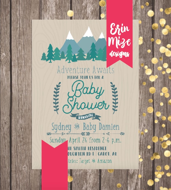 adventure awaits baby shower