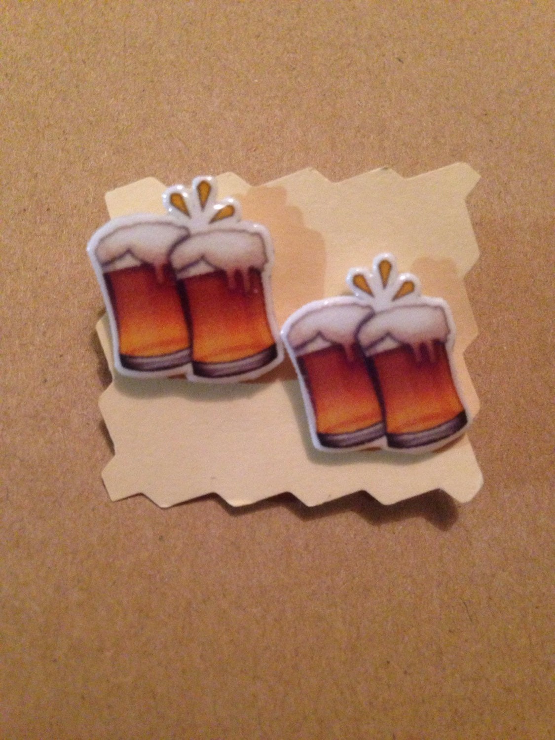 IPhone Emoji Clinking Beer Mugs Tacos Stud Post Etsy