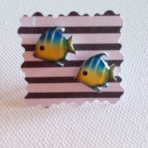 iPhone Emoji Fish Stud Earrings - Post Earrings