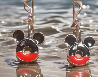 Disney cruise with Mickey lifesaver dangle earrings