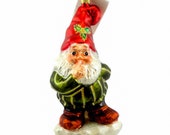 Christopher Radko - ELF SECRETS - Santa - Christmas Ornament - Christmas Tree - Decoration - Decor - Blown Glass - Vintage - Signed