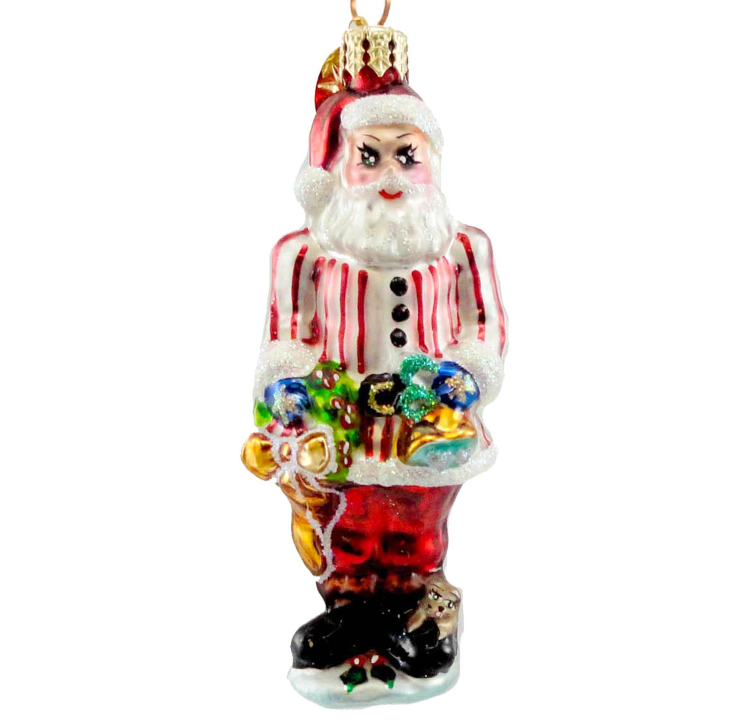 Christopher Radko Ring In The Holidays Gem Santa Etsy