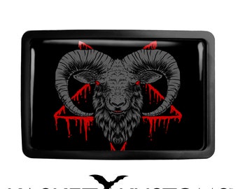 Baphomet Belt Buckle - Inverted Pentagram Satanic Belt Buckle - 945-4