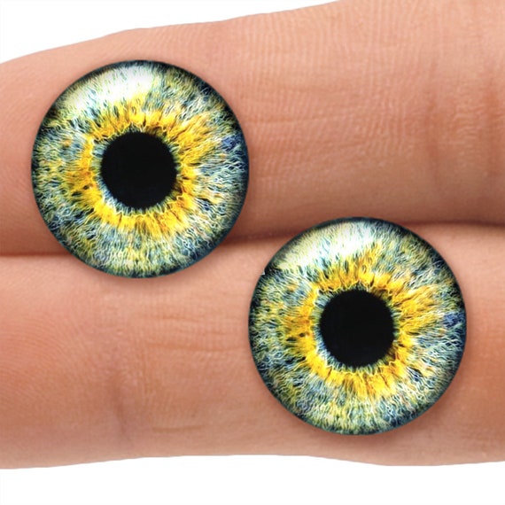 20mm Glass Gothic Sci-fi Dragon Creature Taxidermy Doll Eyeballs Fantasy Supply