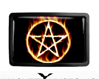 666 Pentagram Belt Buckle - Gothic Occult Satanic Pentacle Buckle - 336
