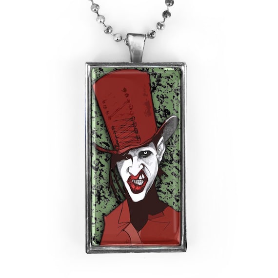 Ciondolo Collana Marilyn Manson &ndash; Born Villain &ndash; Acciaio Inox 30 Pollici