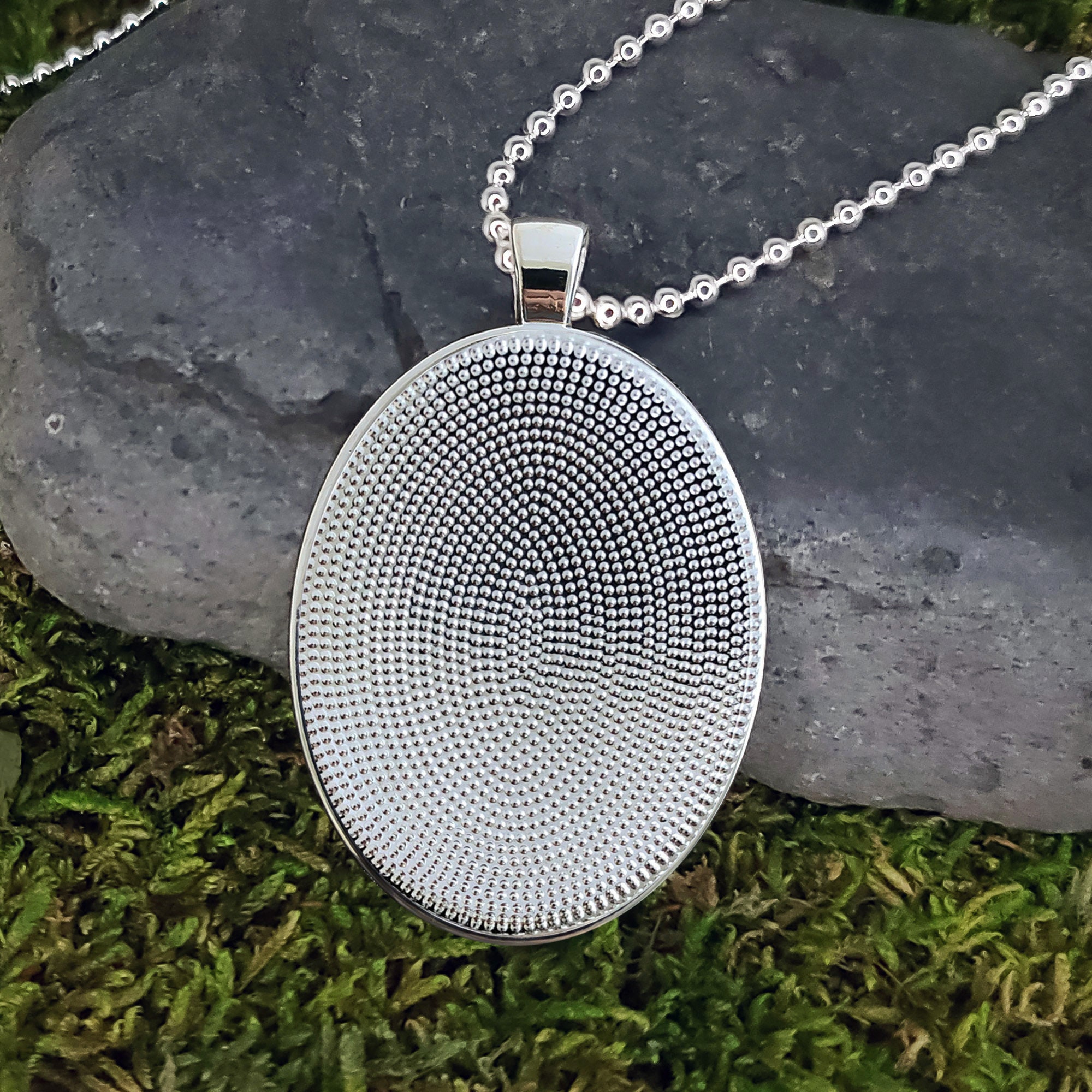 Twilight Zone Pendant - Sci-Fi Hypnotic Spiral Handmade Silver Necklace - 347 Twilight Zone Pendant - Sci-Fi Hypnotic Spiral Handmade Silver Necklace - 347
