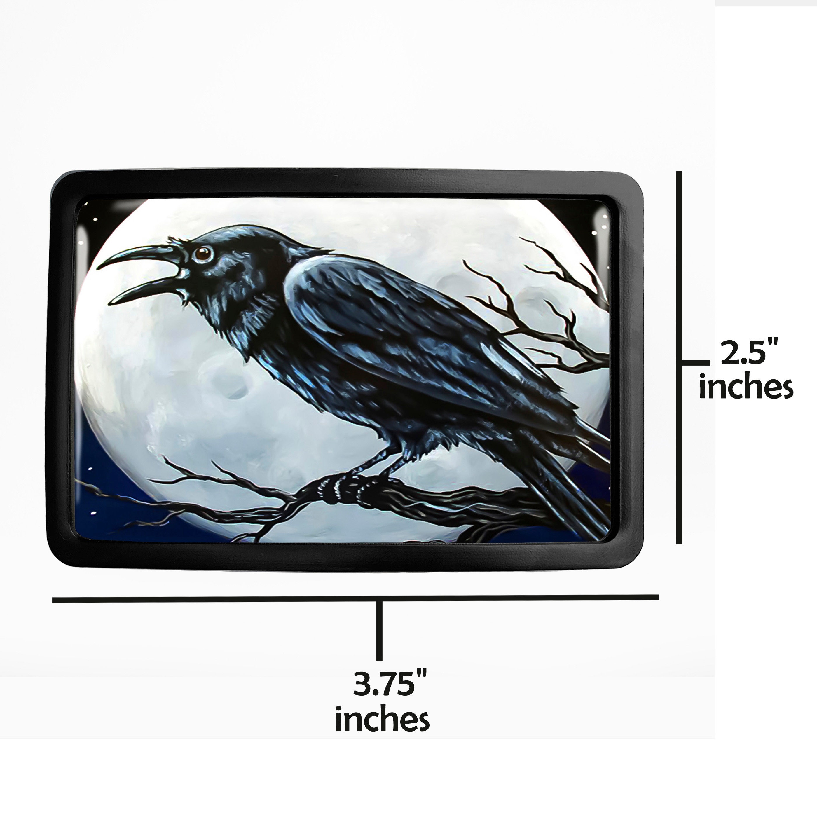 Raven Belt Buckle - Gothic Halloween Crow Men Women Belt Buckle