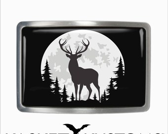 Deer Belt Buckle - Nature Lover Hunter Handmade Belt Buckle - 646