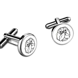 Silver Straight Edge Hardcore Cufflink Set w/ Box 279-SRC