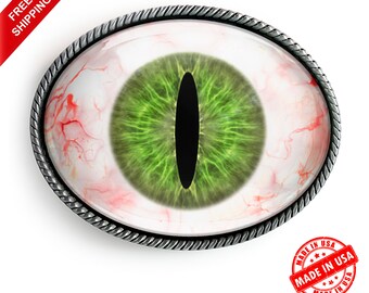 Monster Eyeball Belt Buckle Sci-fi 