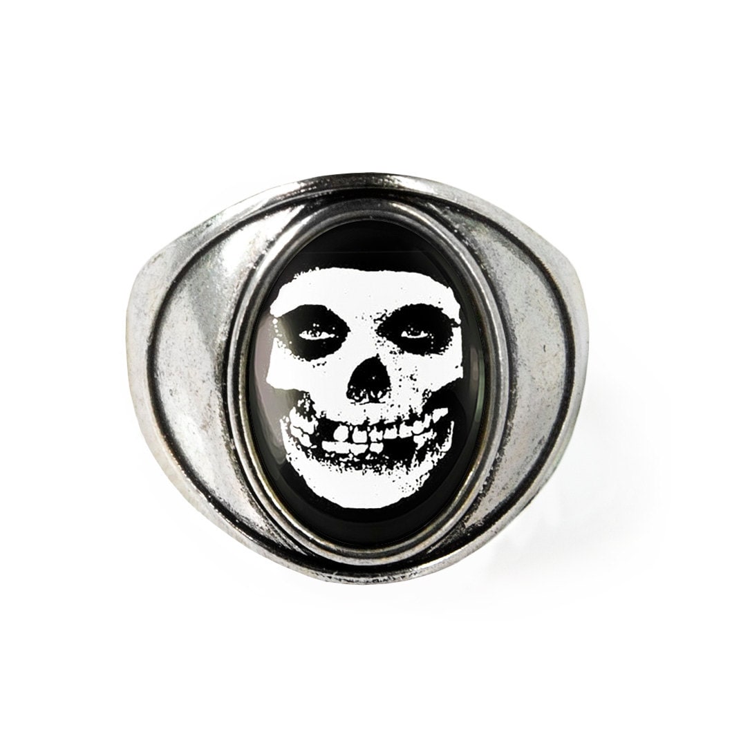 Misfits Crimson Skull Ring - Horror Punk Glenn Danzig Antique