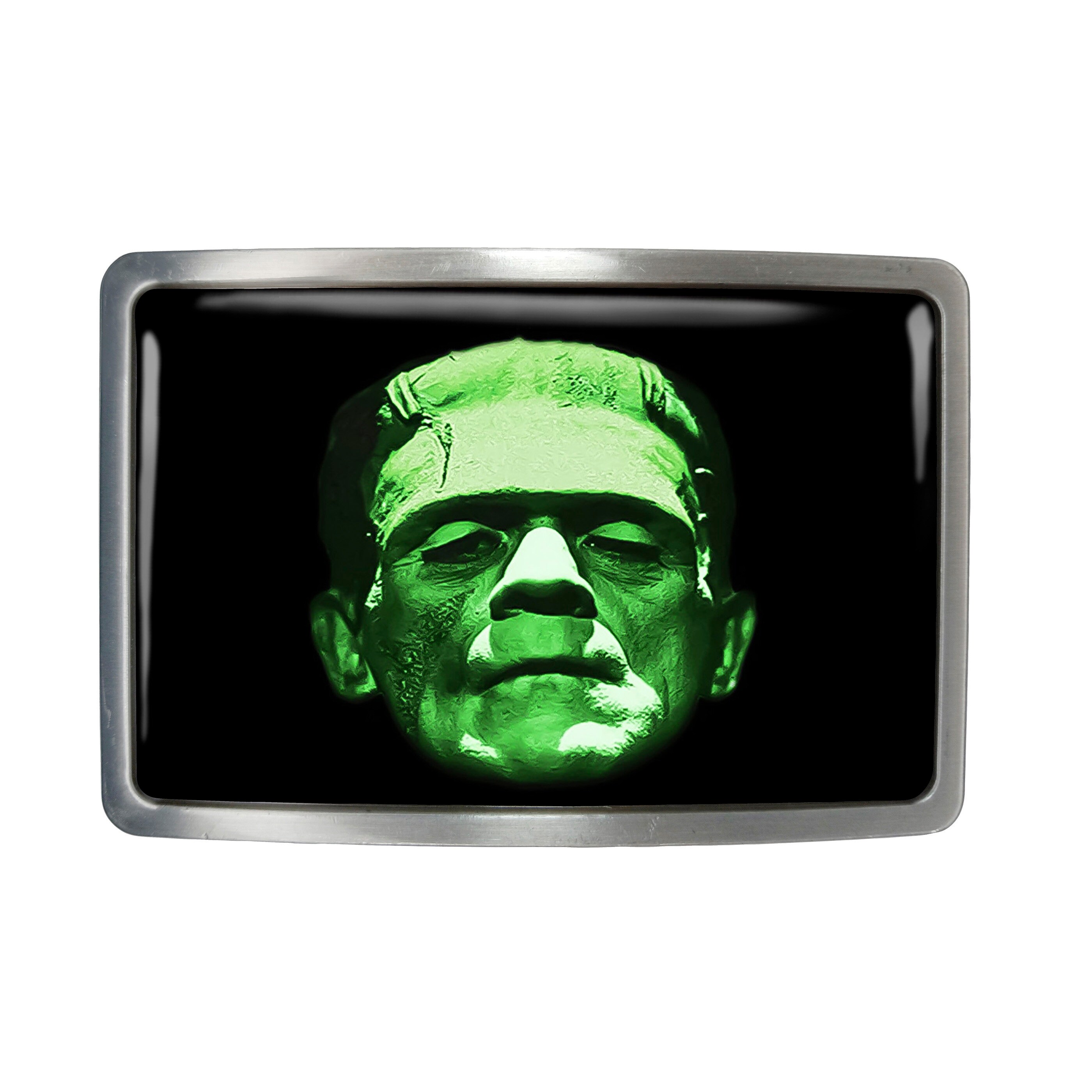 Boucle De Ceinture Frankenstein - Argentée, 40mm, Acier Inoxydable, Style Western, Neuve