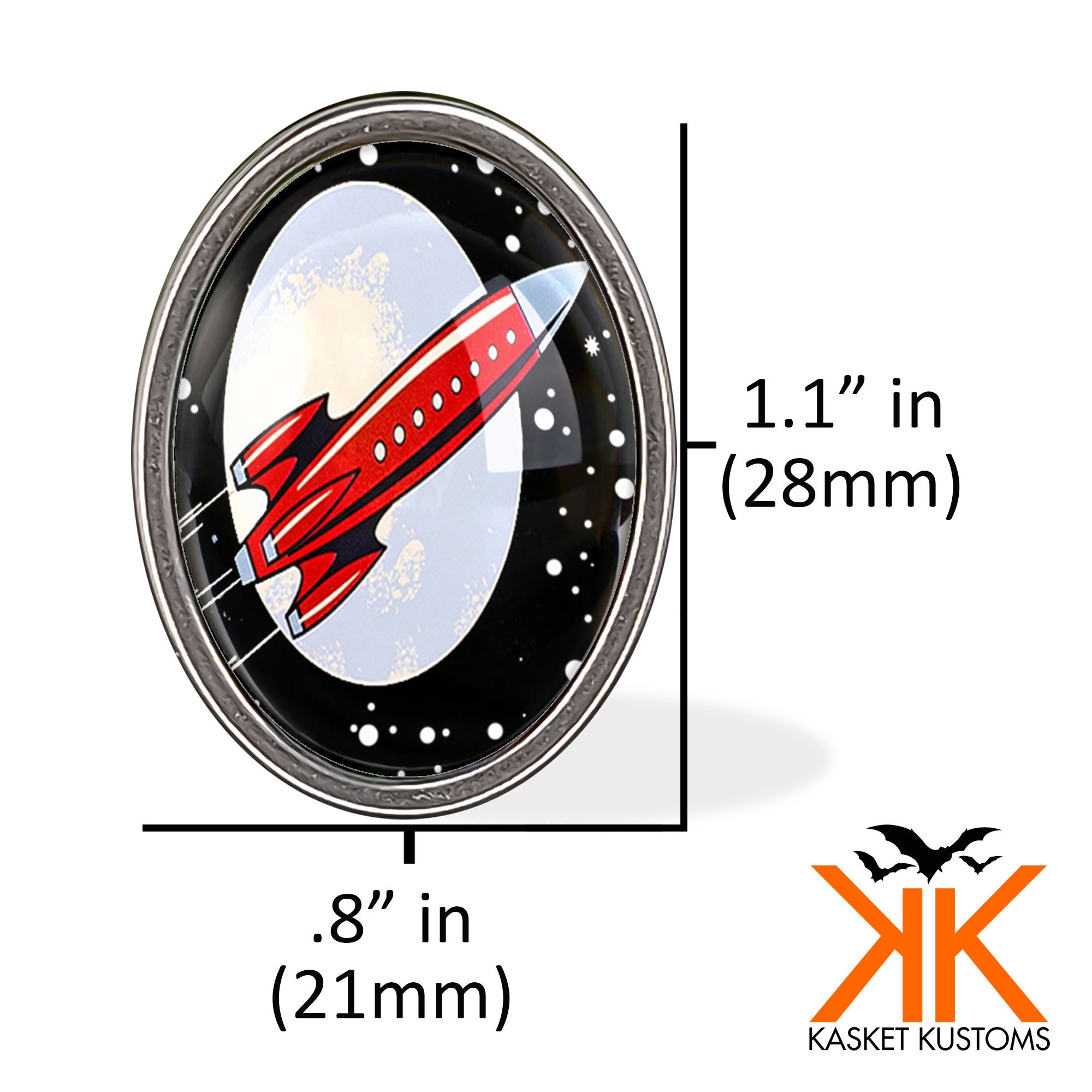 Toy Rocket Ship Ring Retro Spaceship Outer Space Handmade | Etsy