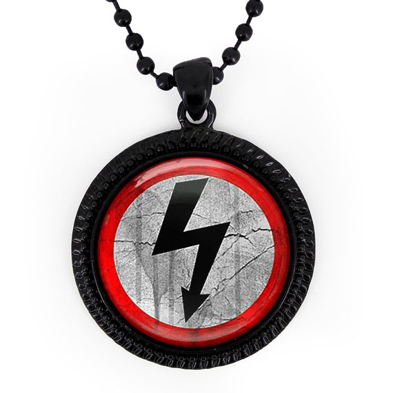 Marilyn Manson Logo Necklace Gothic Shock Rock Arrow Symbol