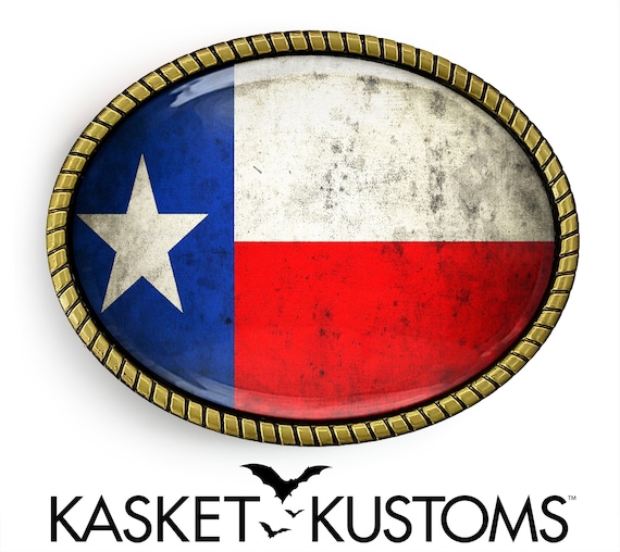 Boucle De Ceinture En Métal Doré Motif Texas "Made In US" - Pièce D'occasion, état à Vérifier