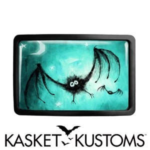 Bat Belt Buckle - Cute Gothic Halloween Art Belt Buckle - 114