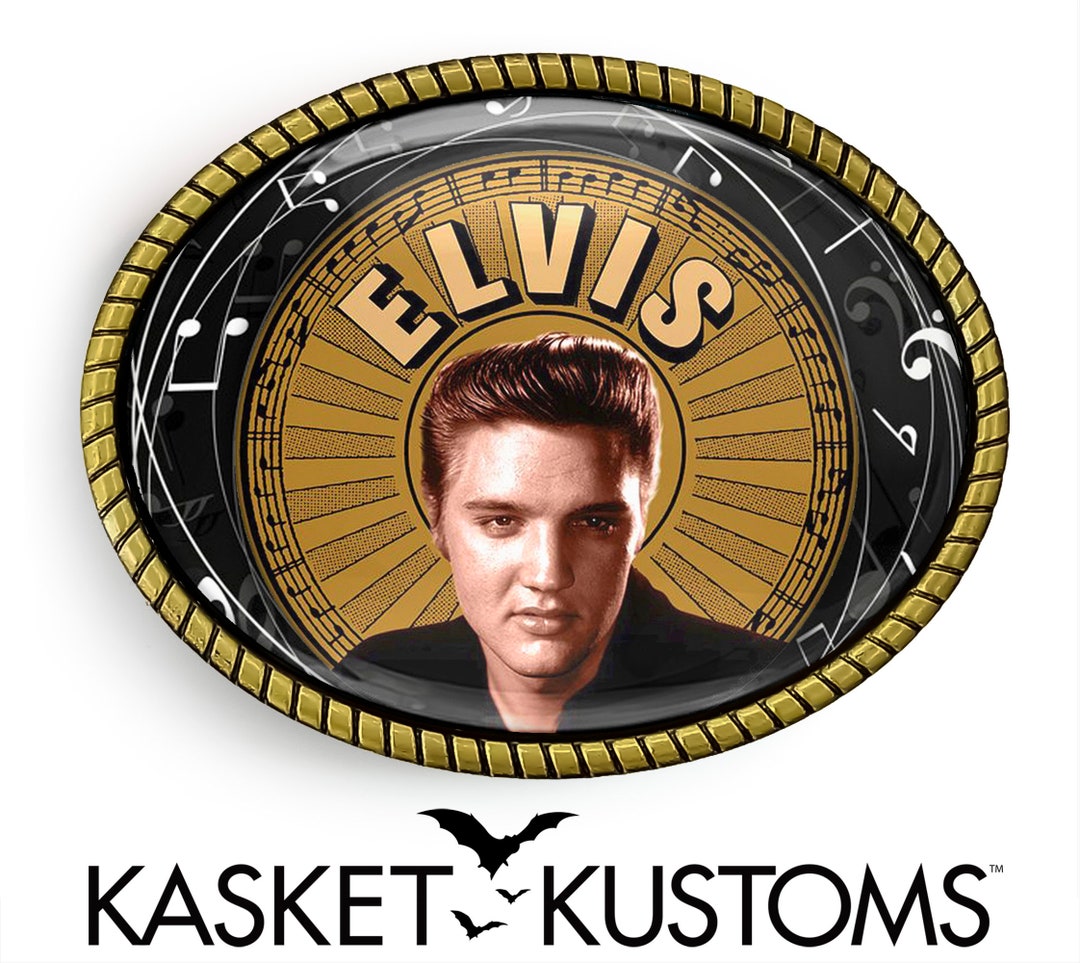 Elvis Presley Belt Buckle Rockabilly Music Notes Handmade Buckle 339 - Etsy