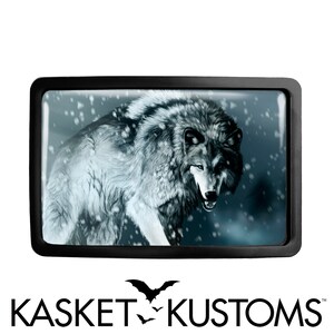 Alpha Wolf Belt Buckle - Wild Animal Wolf Art Belt Buckle - 630